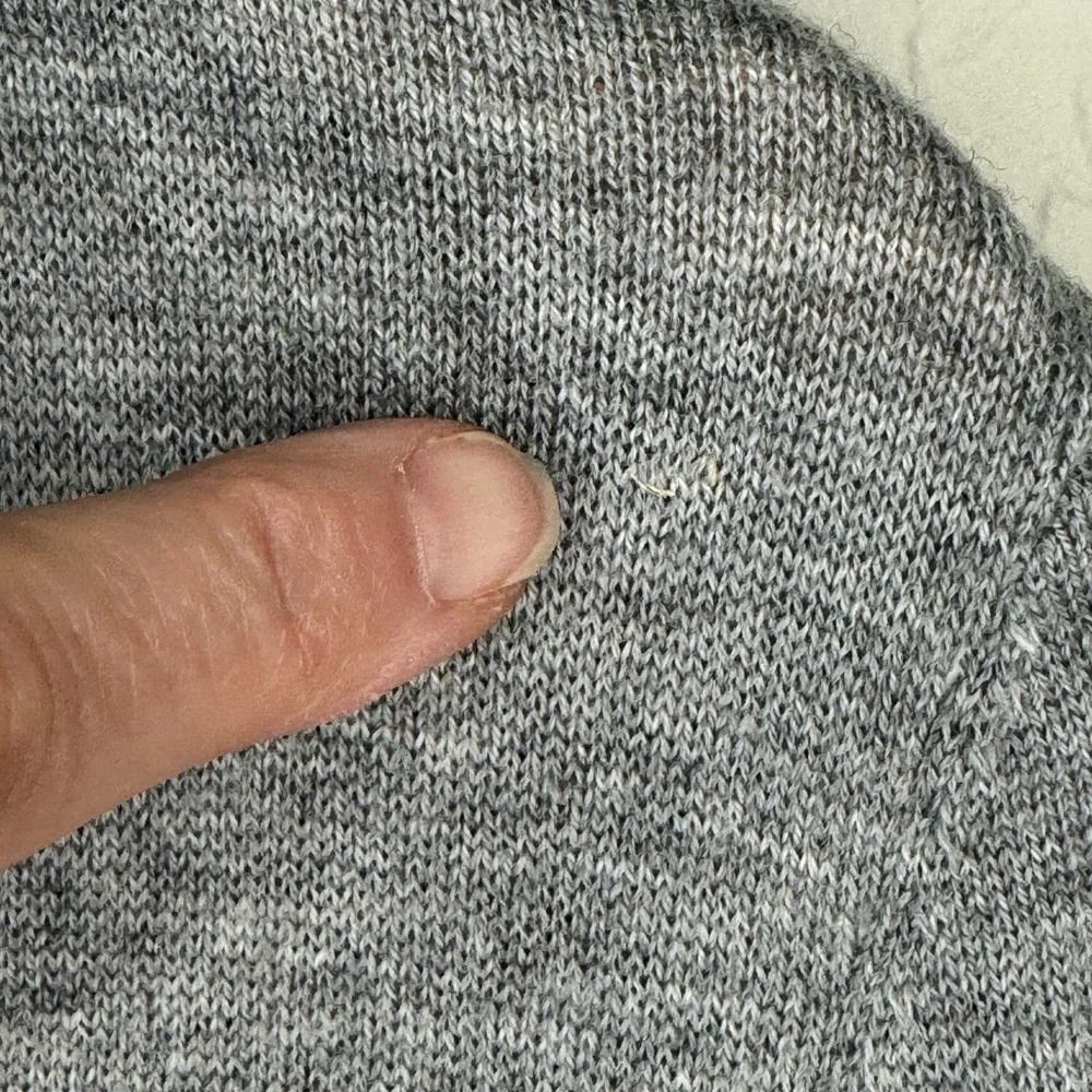 SUNDANCE Afterlight Gray Embroidered Cardigan Merino Wool Cotton Embellished SM - Picture 12 of 16